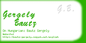 gergely bautz business card